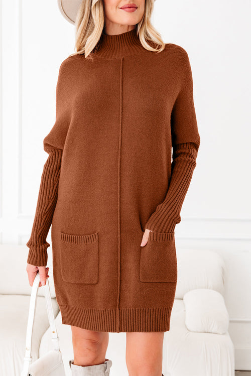 Neck Sweater Dress