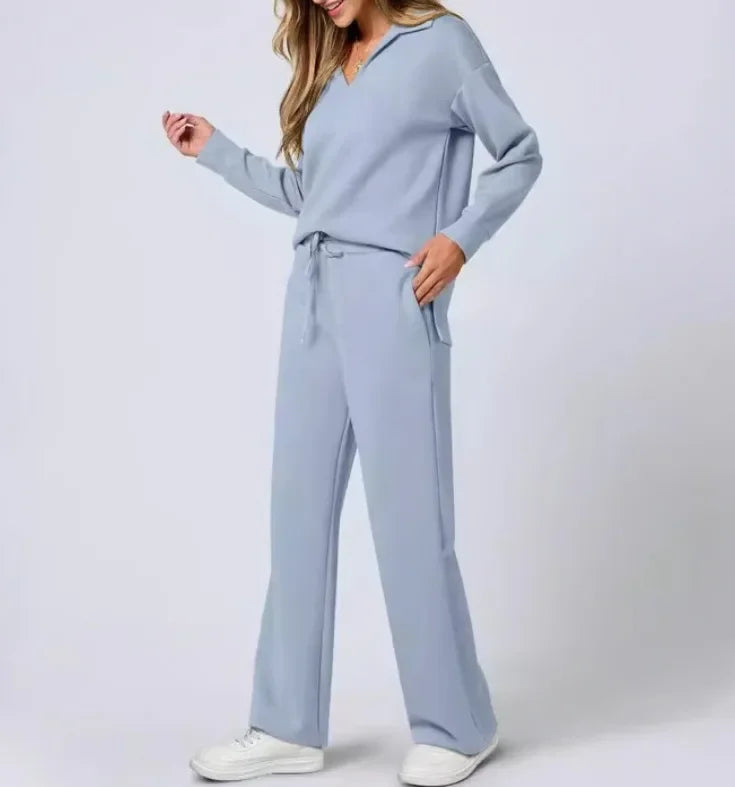 Wrinkle-Free Fall Lounge Set