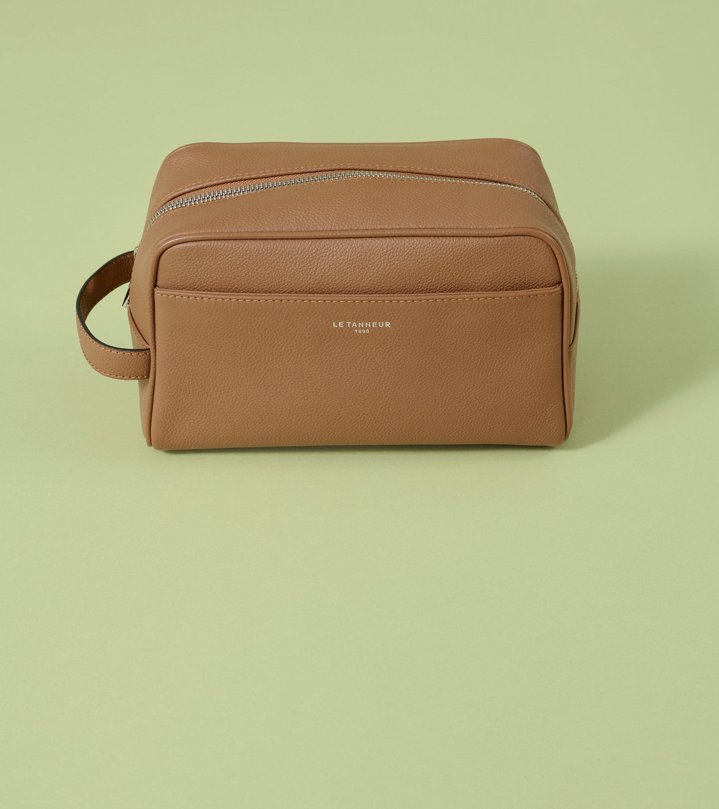Grained leather bag